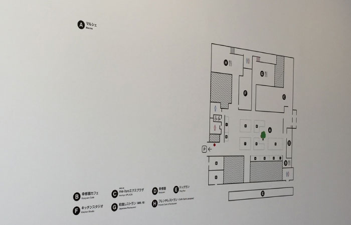 商業施設の案内図